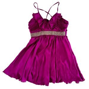 Perfect Y2K top with ruffles and beading